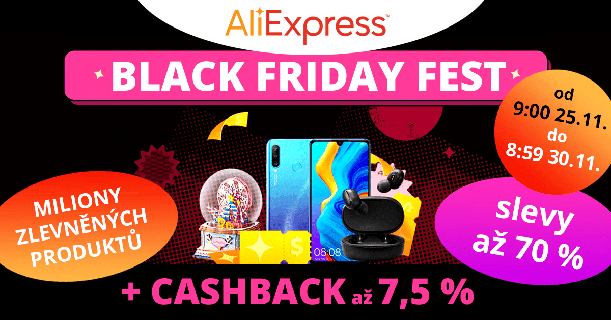 Nakupujte v akci AliExpress Black Friday