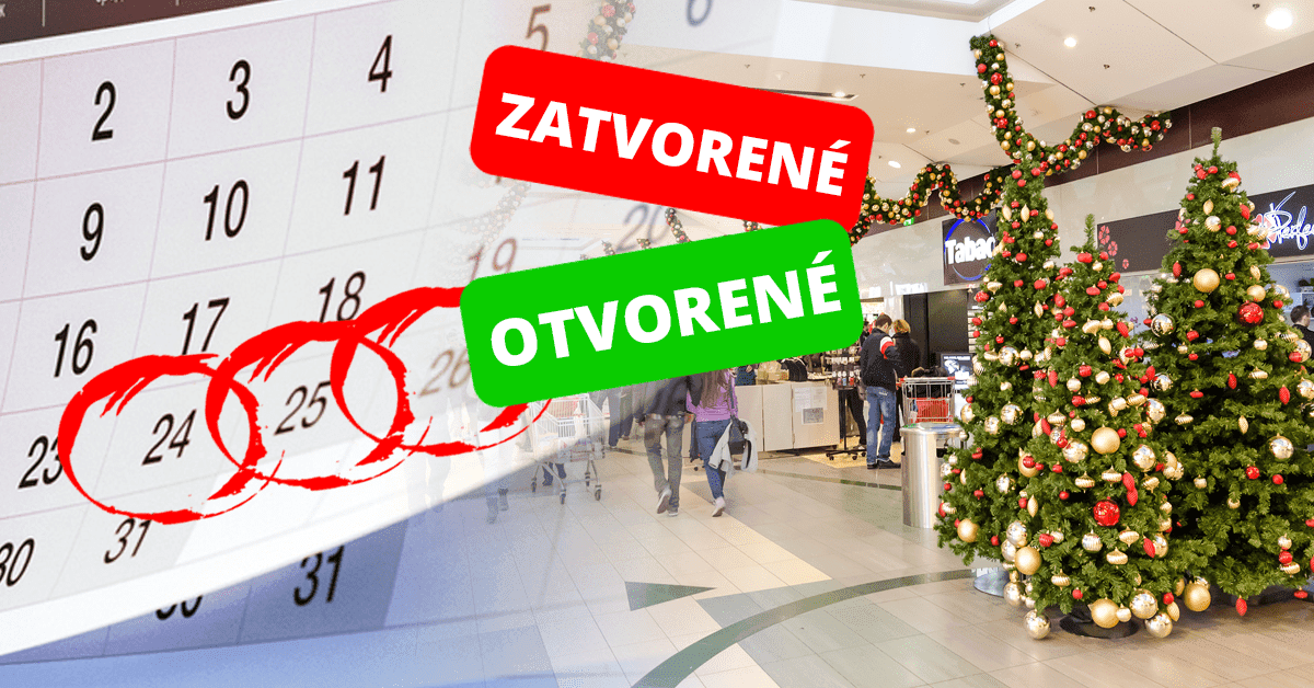 Ako budú otvorené obchody cez Vianoce 2022