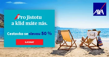 50% sleva na cestovní pojištění s AXA ASSISTANCE