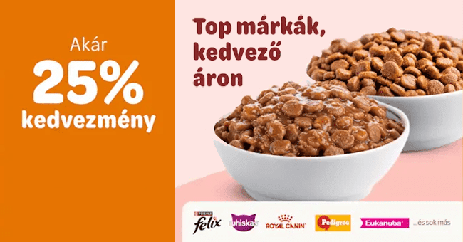 Zooplus.hu – 25% kedvezmény top márkákra