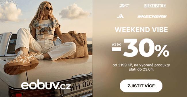 eObuv.cz – Až 30% slevový kód na vybrané produkty při nákupu nad 2199 Kč