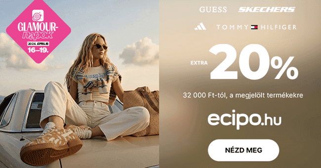 eCipo.hu – GLAMOUR napok! Extra 20% kedvezmény a kiválasztott termékekre, min. 32 000 Ft vásárlás esetén