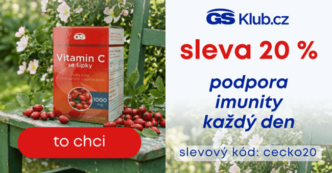 GSklub.cz – 20% slevový kód na GS Vitamin C 1000