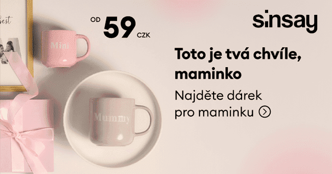 Sinsay.com – Dárky pro maminku již od 59 Kč