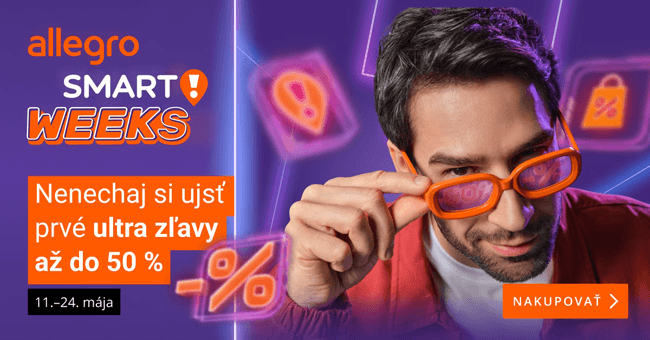 Allegro.sk – Smart Weeks: Ultra zľavy až do 50 %