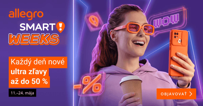 Allegro.sk – Smart Weeks: Ultra zľavy až do 50 %
