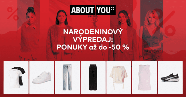 AboutYou.sk – Narodeninový výpredaj: Zľavy až do 50 %