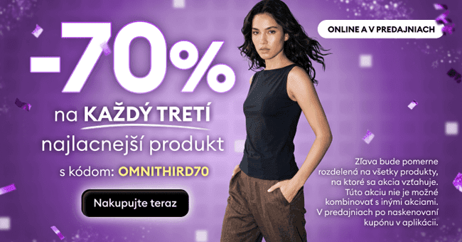 Sinsay.com – 70 % zľavový kód na každý tretí, lacnejší produkt