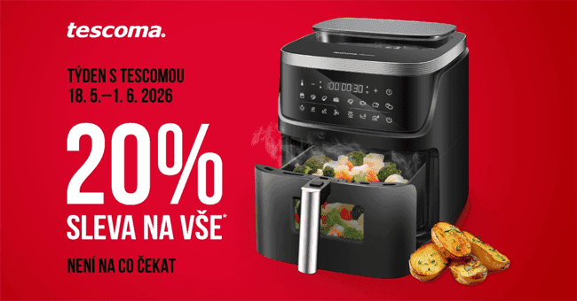 Tescoma.cz – Týden s Tescomou: 20% slevový kód na vše při nákupu nad 699 Kč
