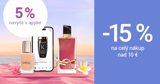 Notino.sk – 15 % zľavový kód na všetko pri nákupe nad 10 € + 5 % navyše v appke