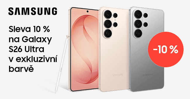 Samsung.com – 10% slevový kód na Galaxy S26 Ultra v exkluzivních barvách, které seženeš jen na samsung.com/cz