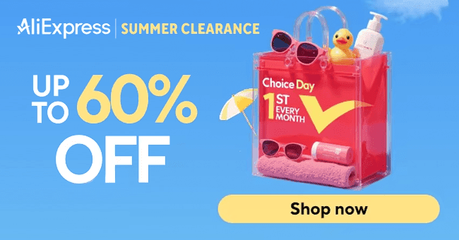 AliExpress.com – Summer Clearance: kedvezmények akár 60 %-ig