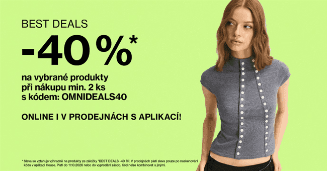 Housebrand.com – 40% slevový kód na vybrané produkty při nákupu min. 2 ks Housebrand.com – 40% slevový kód na vybrané produkty při nákupu min. 2 ks