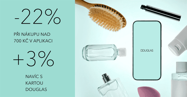 Douglas.cz – -22 % při nákupu nad 700 Kč v aplikaci, +3 % navíc s kartou Douglas! Douglas.cz – -22 % při nákupu nad 700 Kč v aplikaci, +3 % navíc s kartou Douglas!