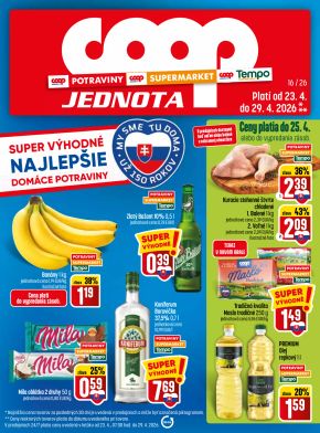COOP Jednota leták