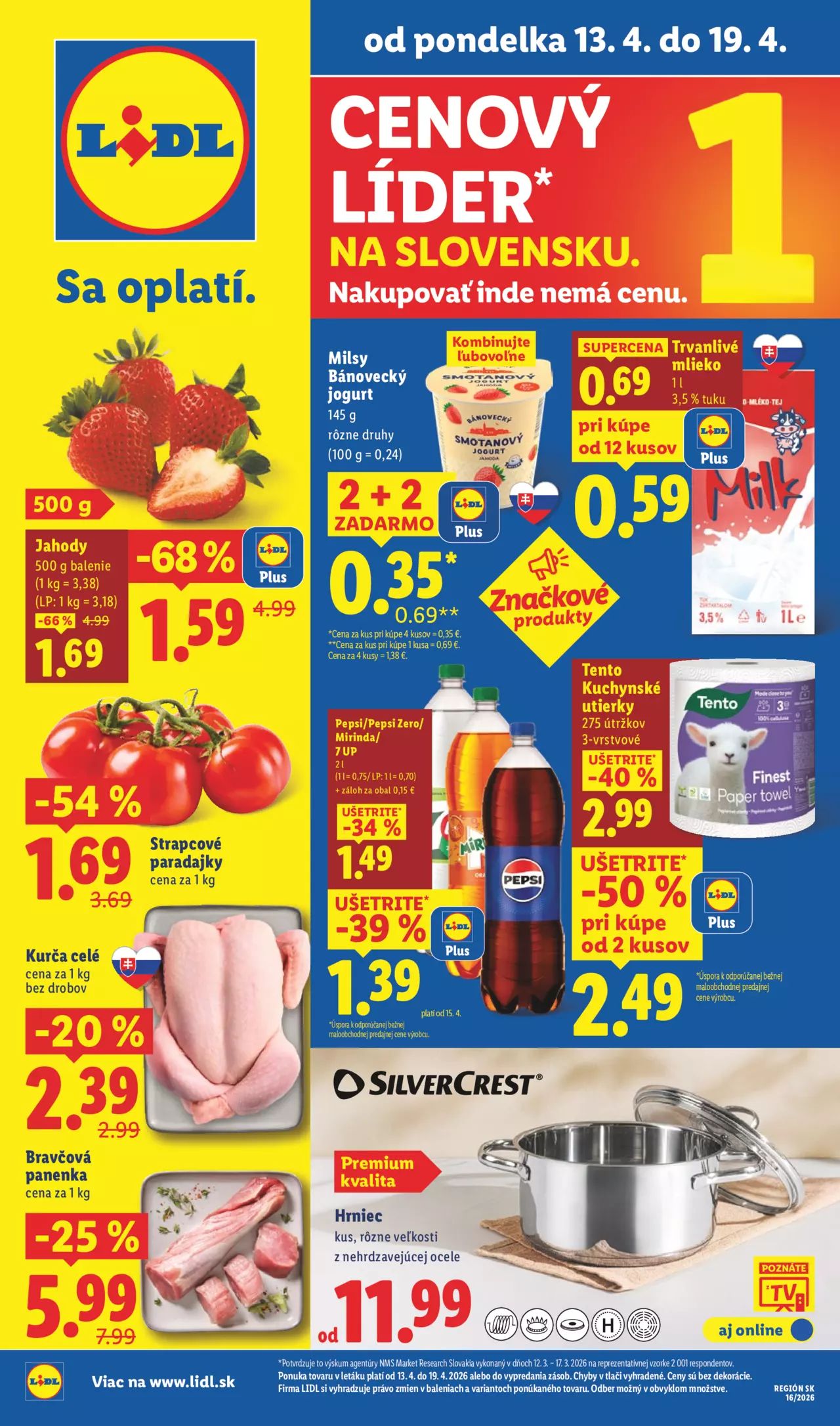 Lidl leták – od pondelka 13. 4. 2026 – strana 1